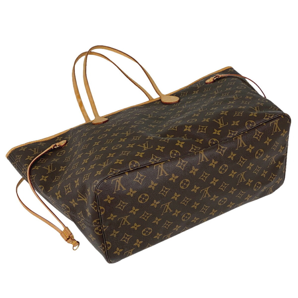 Louis Vuitton Neverfull Shoulder Bag Shopping Tote Monogram Brown - Picture 2 of 8